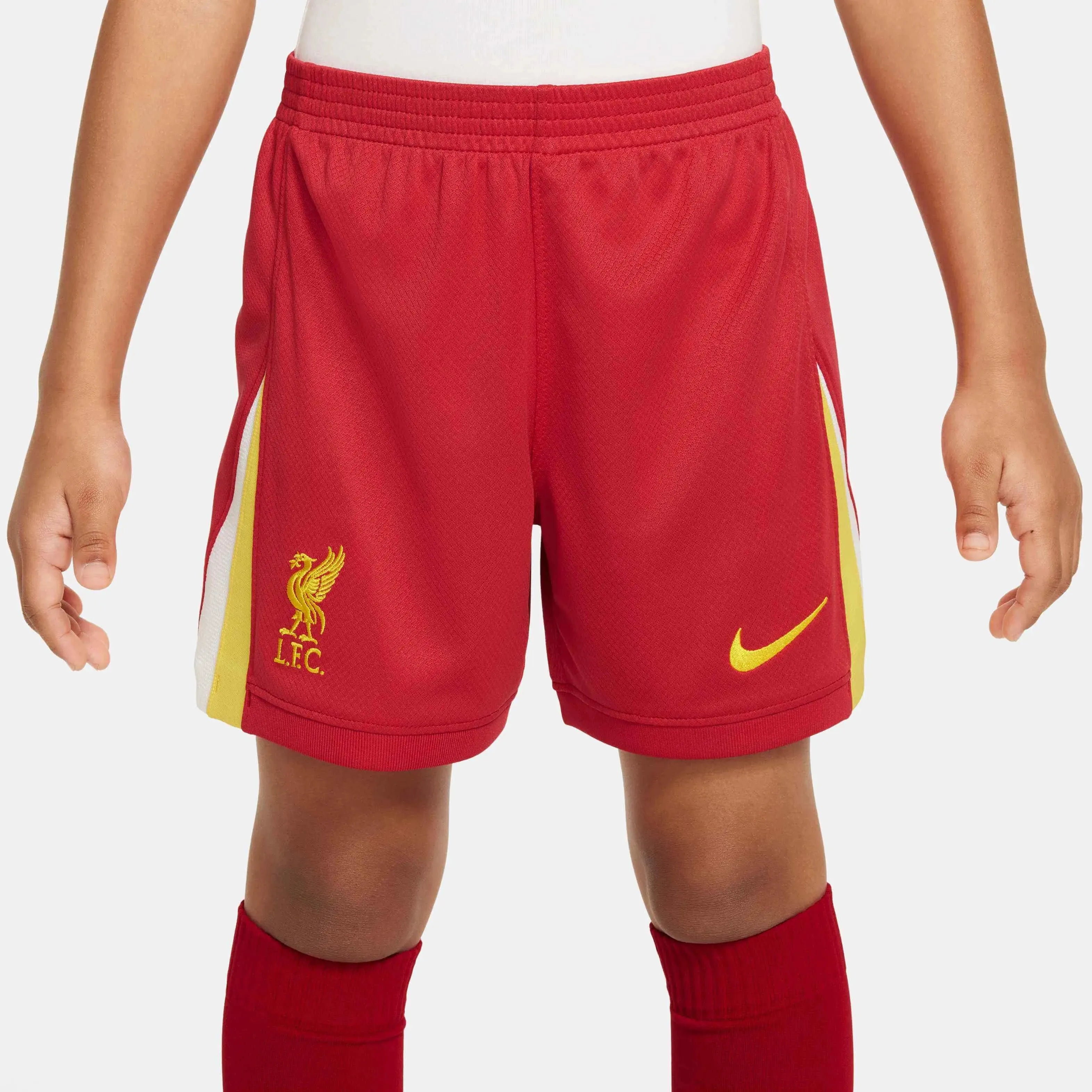 Nike 2024-25 Liverpool Little Kids' Stadium Home Kit (Shorts - Front)