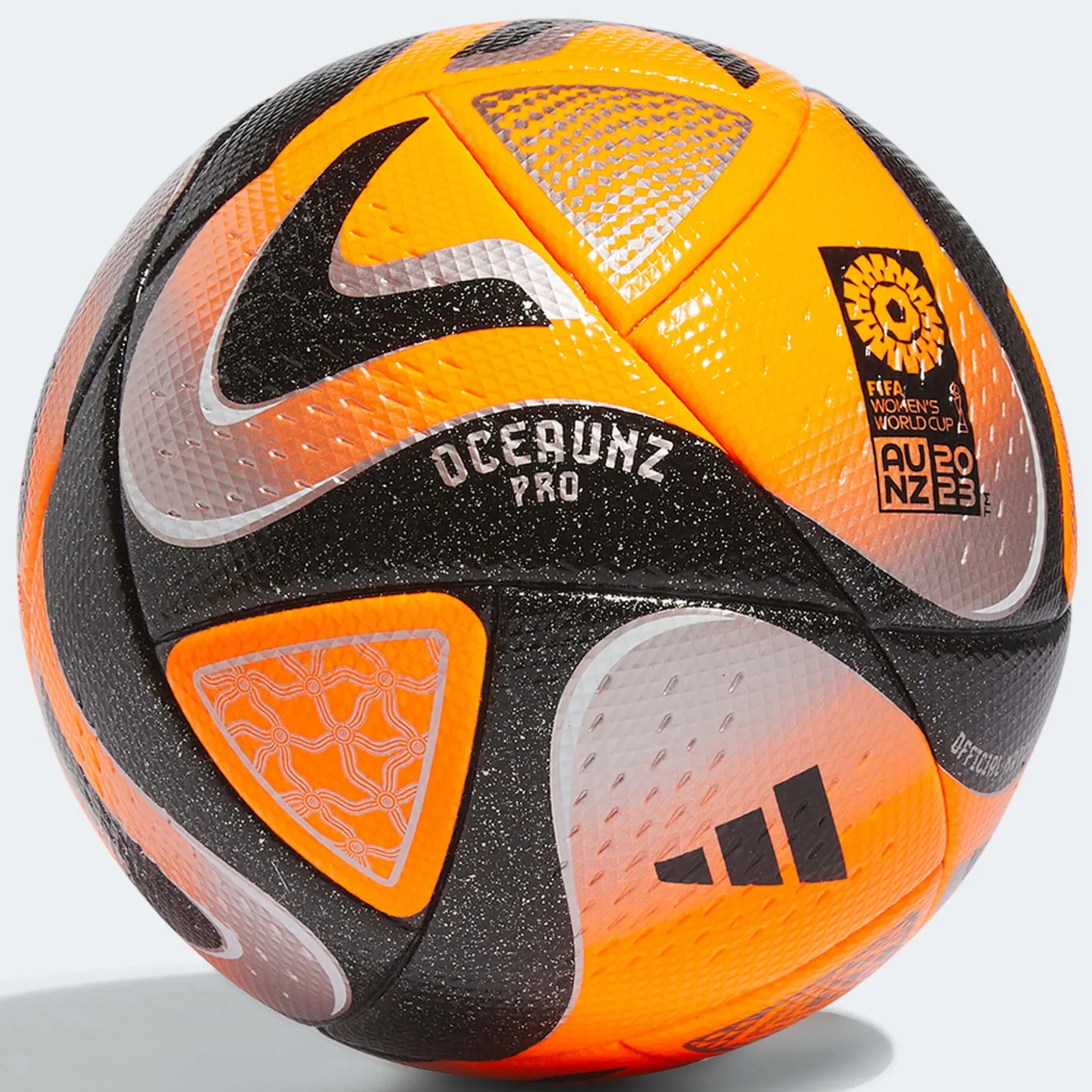 adidas Oceaunz Pro Winter Official Match Ball - Solar Orange-Black-Silver (Back)