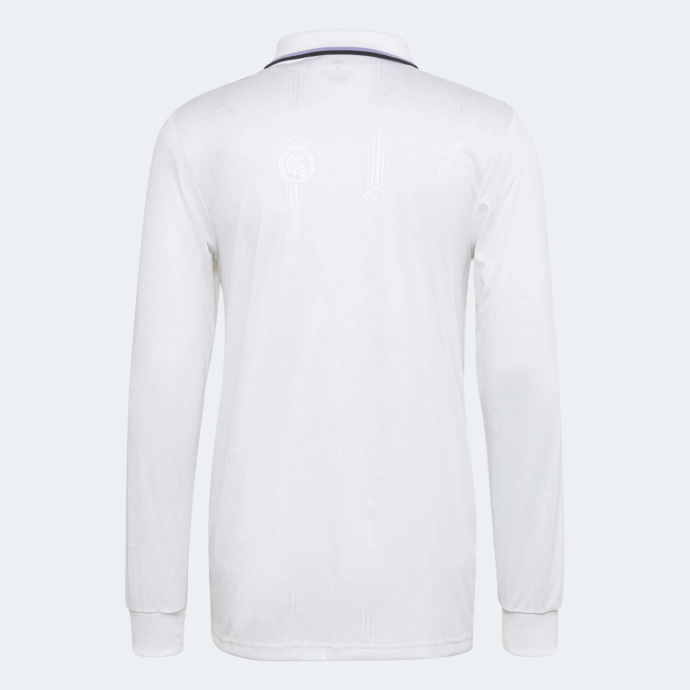 adidas 2022-23 Real Madrid Home Long-Sleeve Jersey - White (Back)