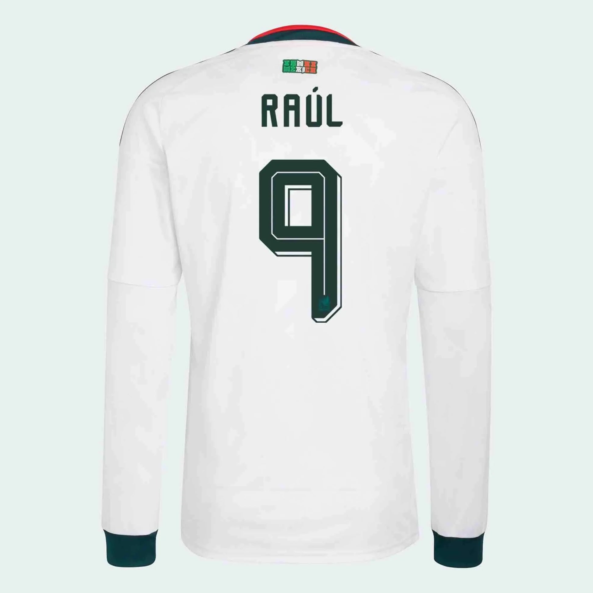adidas 2026 Mexico Men's Stadium Away Long-Sleeve Soccer Jersey (Raul)