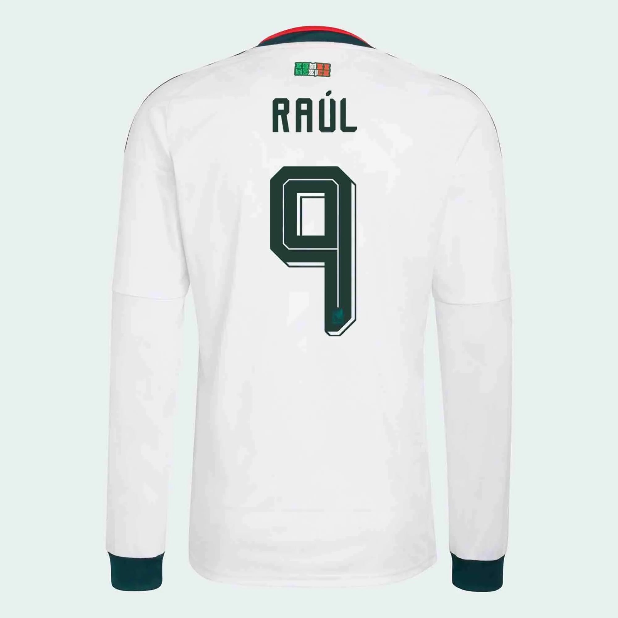 adidas 2026 Mexico Men's Stadium Away Long-Sleeve Soccer Jersey (Raul)