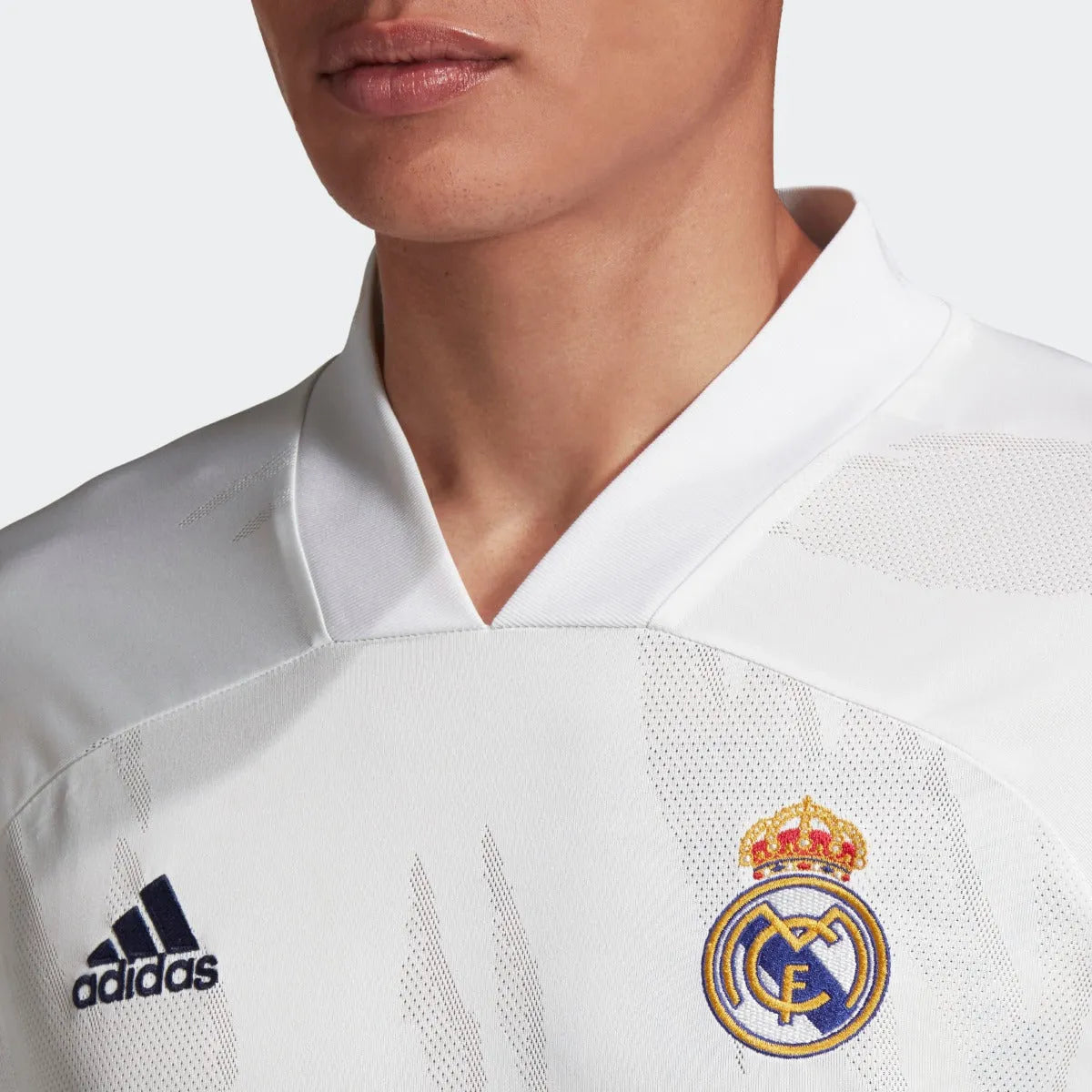 Adidas 2020-21 Real Madrid Home Soccer Jersey - White-Pink – ProSoccer