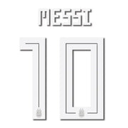 Argentina 2018 Away Messi #10 Jersey Name Set
