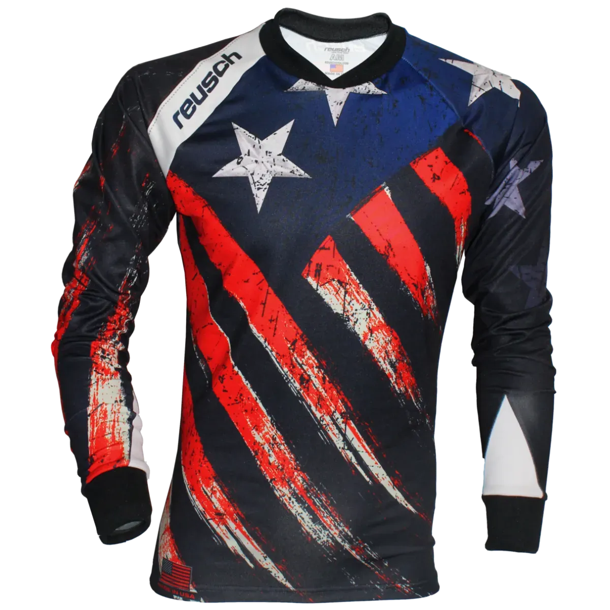 Reusch Patriot III Pro-Fit Goalkeeper Jersey - Navy-Red-White (Front)