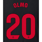 Barcelona 2024/25 Away OLMO #20 Youth Official Name Set (Back)