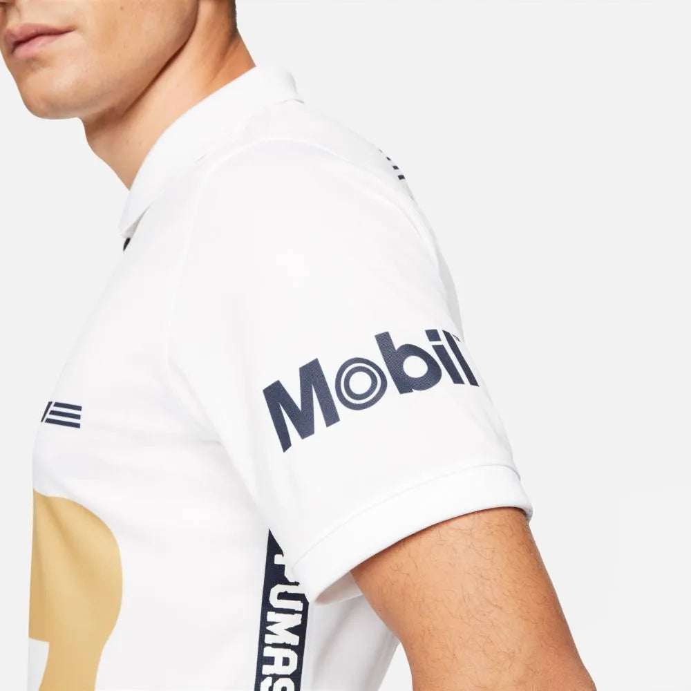 Nike 2021-22 Pumas Dry-Fit Home Jersey - White-Obsidian (Detail 2)