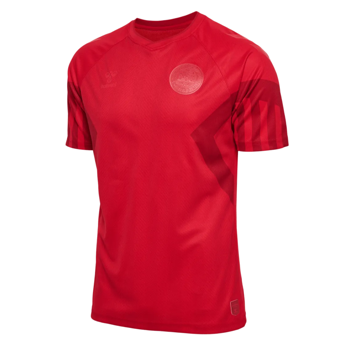 Hummel 2022-23 Denmark Home Jersey - Tango Red (DIagonal - Front)