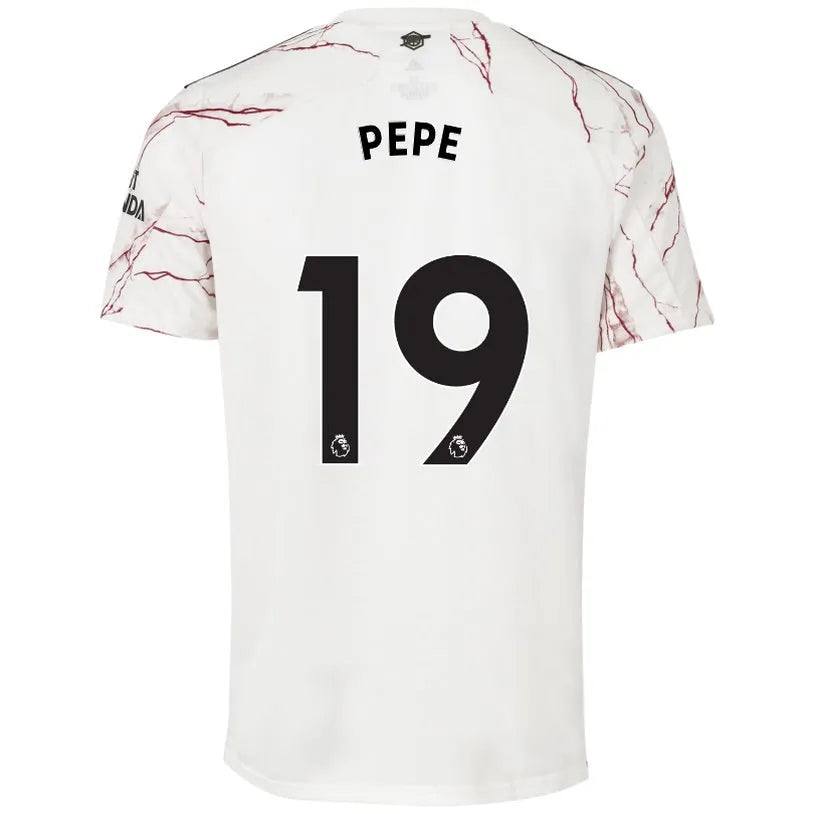 Adidas 2020-21 Arsenal Youth Away Jersey - White-Red