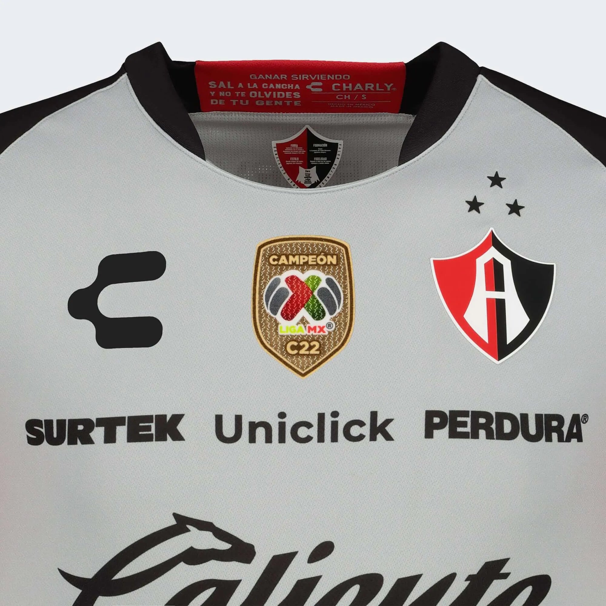 Charly 2022-23 Atlas Away Jersey - Grey (Detail 1)