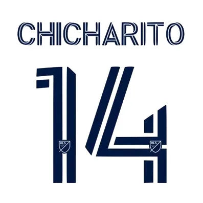 LA Galaxy 2020/22 Home Chicharito #14 Jersey Name Set