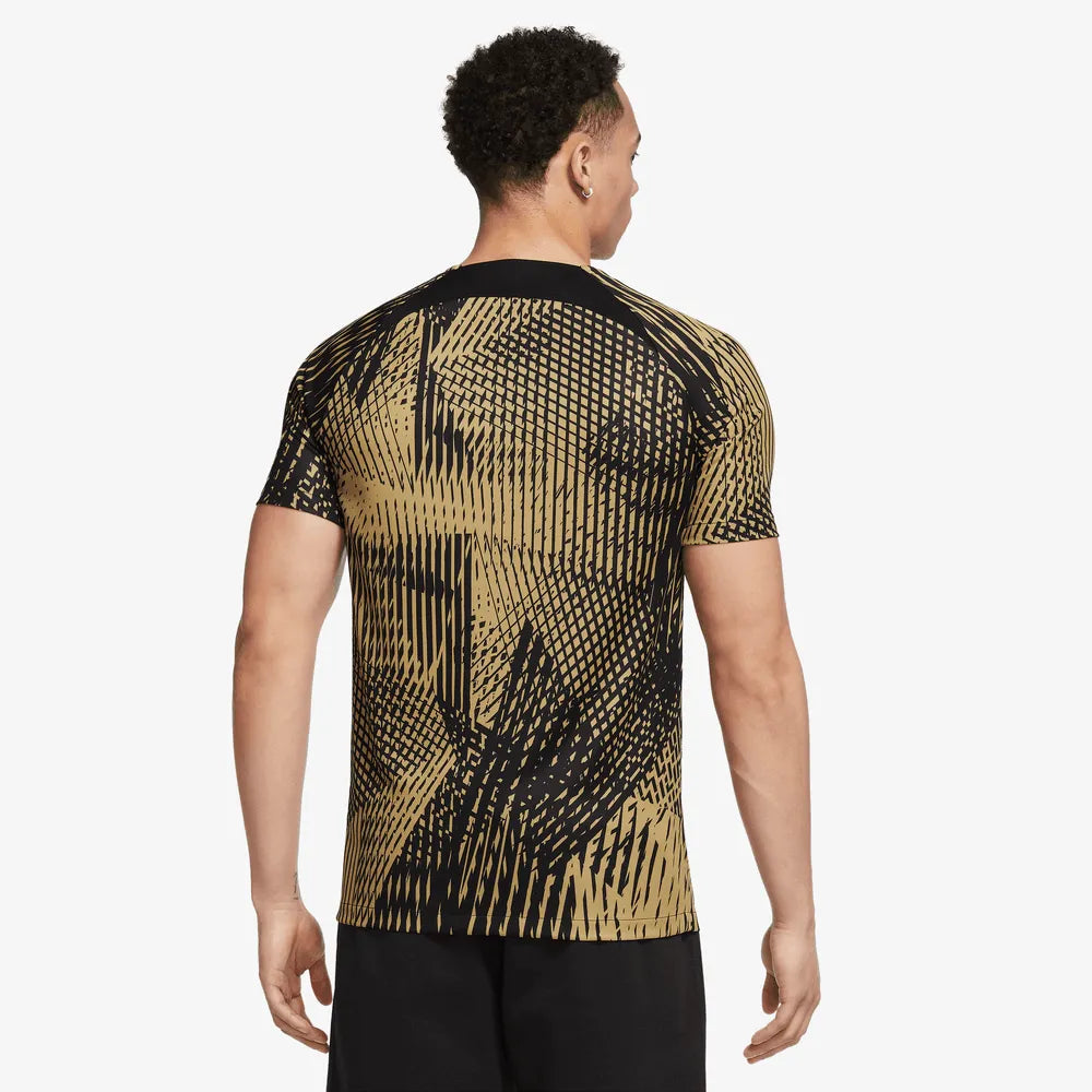Nike 2023 Pumas Pre-Match Training Top - Black-Gold-White