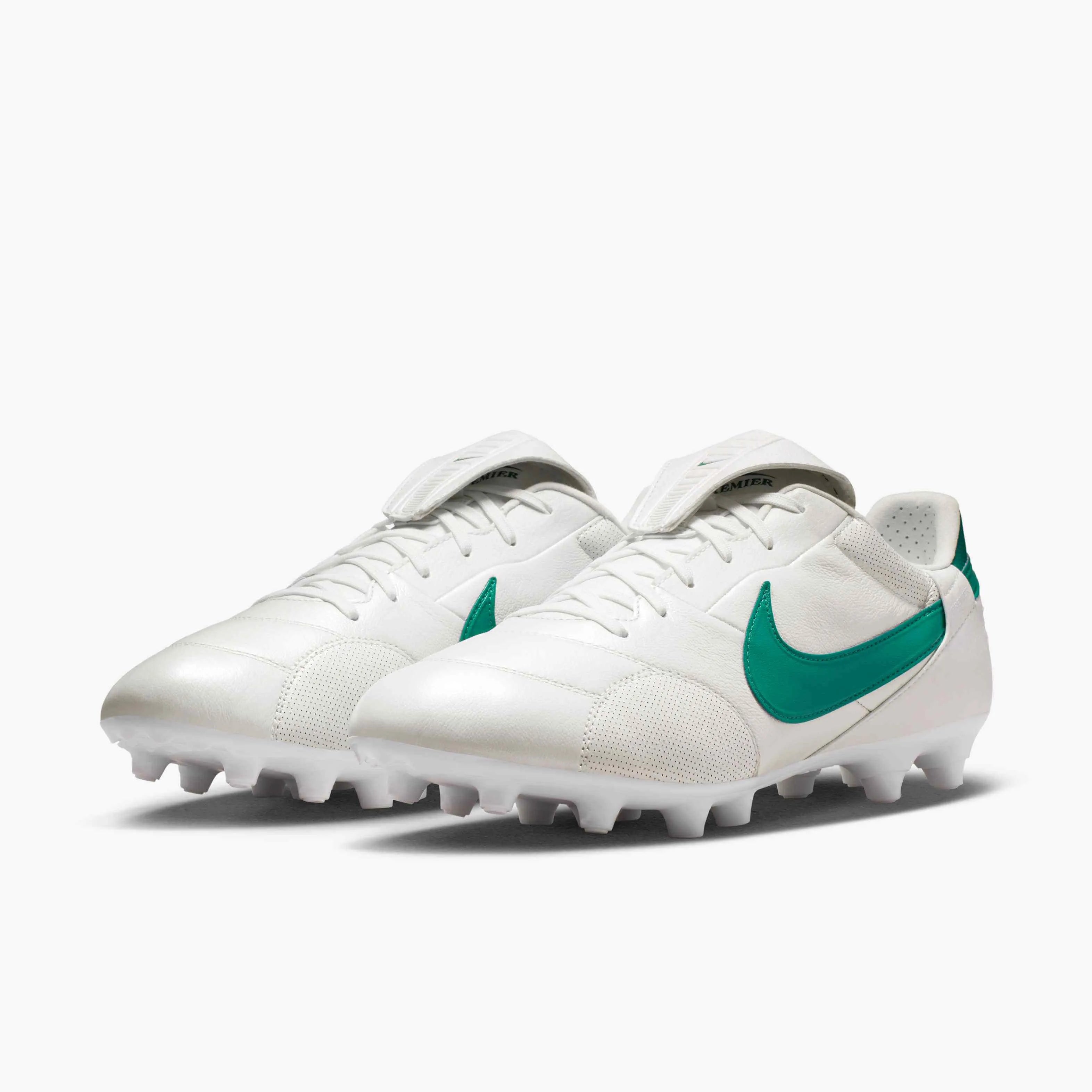 Nike Premier III FG Metallic Summit White-Mystic Green (Pair - Lateral)