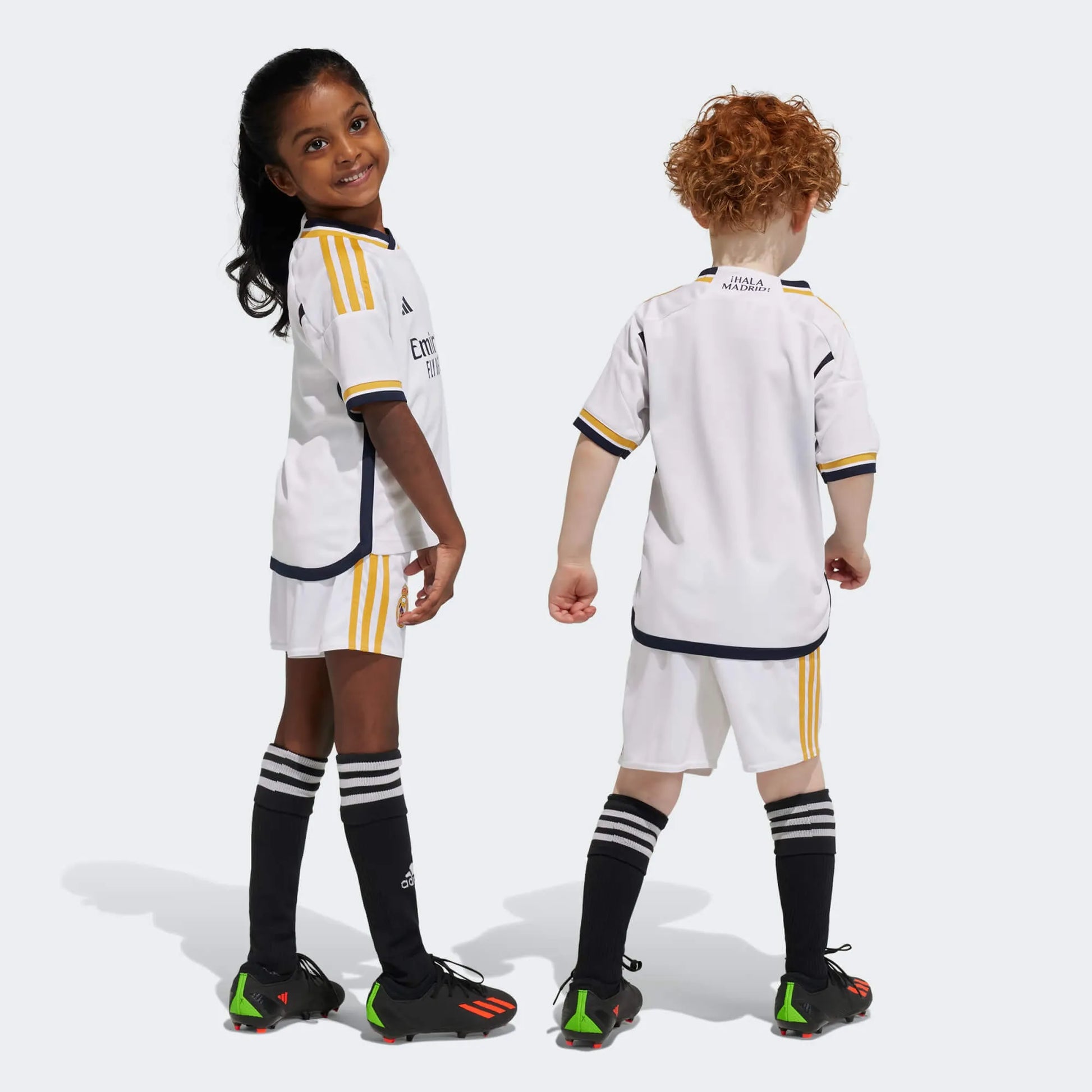 adidas 2023-24 Real Madrid Toddlers' Home Mini Kit (Models - Back)