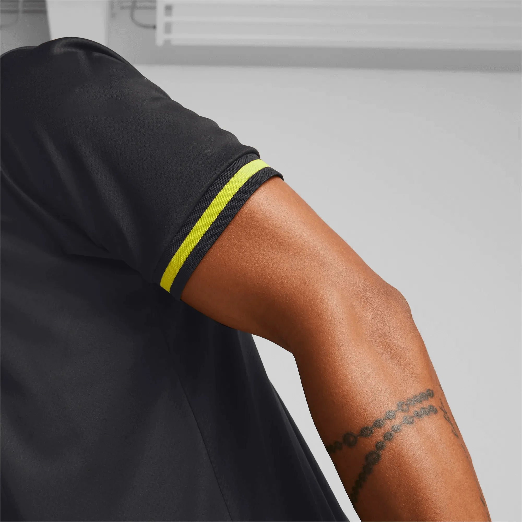 Puma 2022-23 Borussia Dortmund Away Jersey - Black-Asphalt (Detail 2)