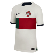 Nike 2022-23 Portugal Youth Away Jersey - White-Red-Green (Front)