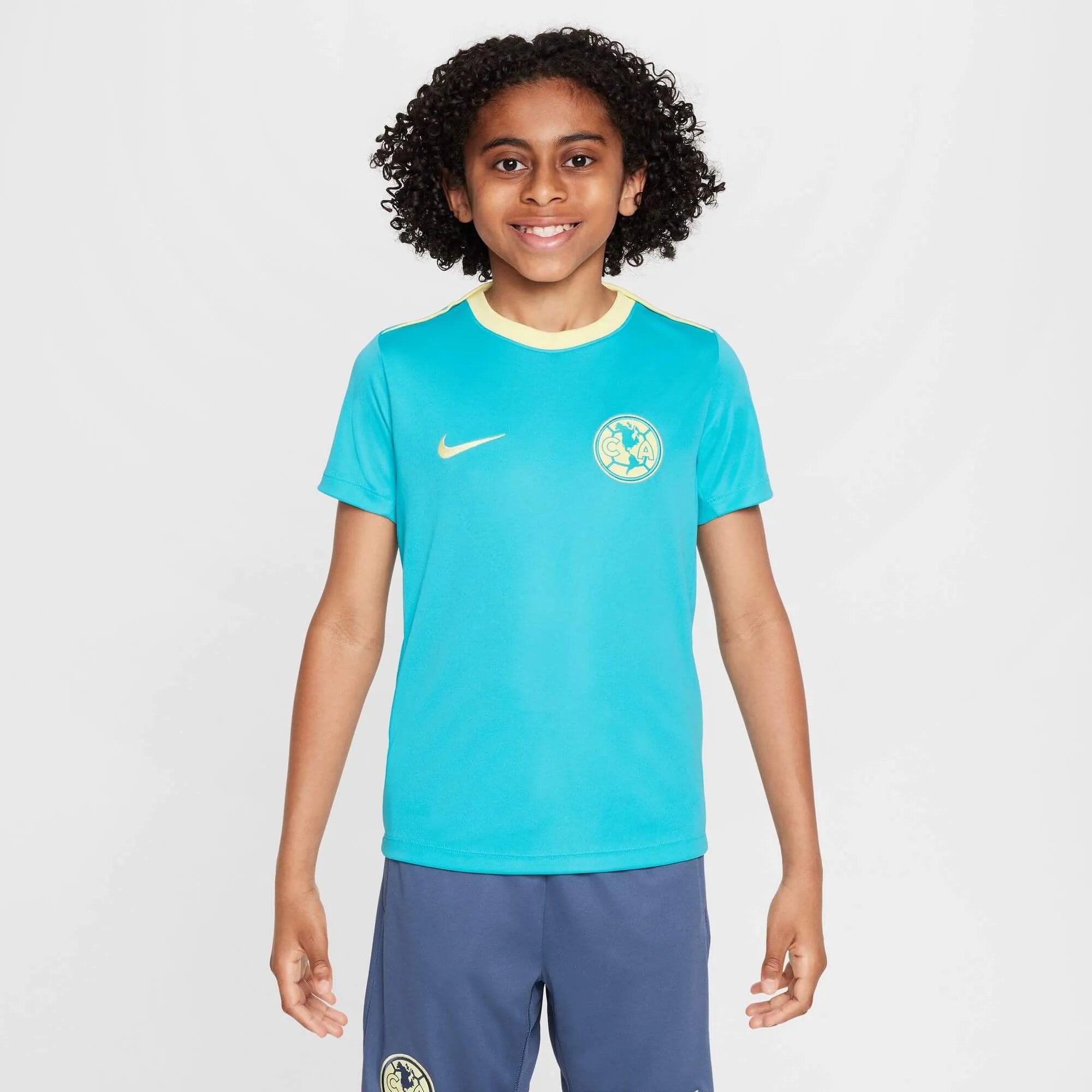 Nike 2024-25 Club America Youth DF Academy SS Top (Model - Front)