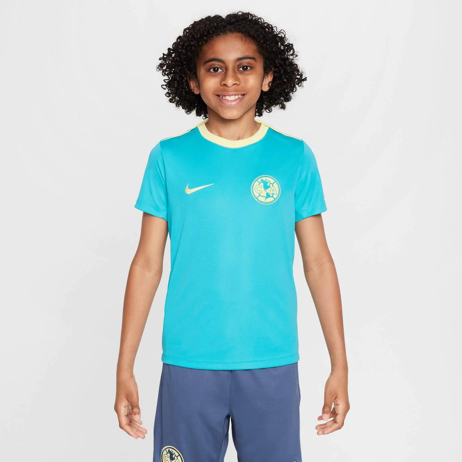 Nike 2024-25 Club America Youth DF Academy SS Top (Model - Front)