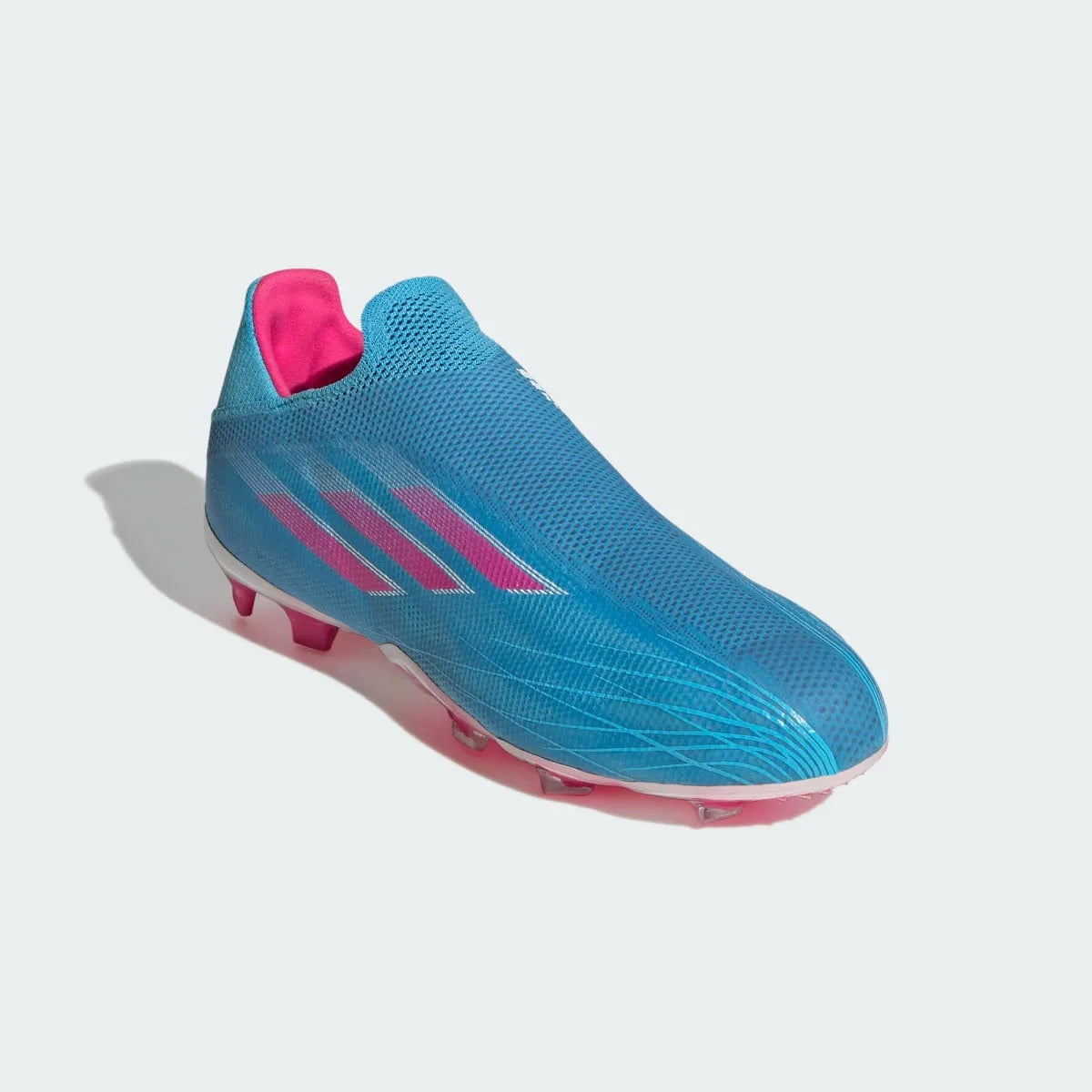 Adidas JR X Speedflow + FG - Sky Rush-Shock Pink (Diagonal 1)