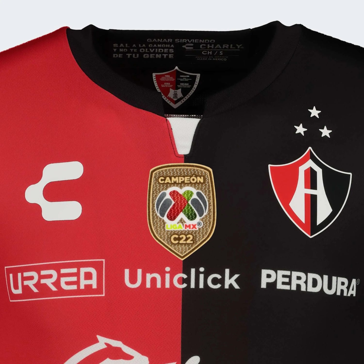 Charly 2022-23 Atlas Home Jersey - Red-Black (Detail 1)