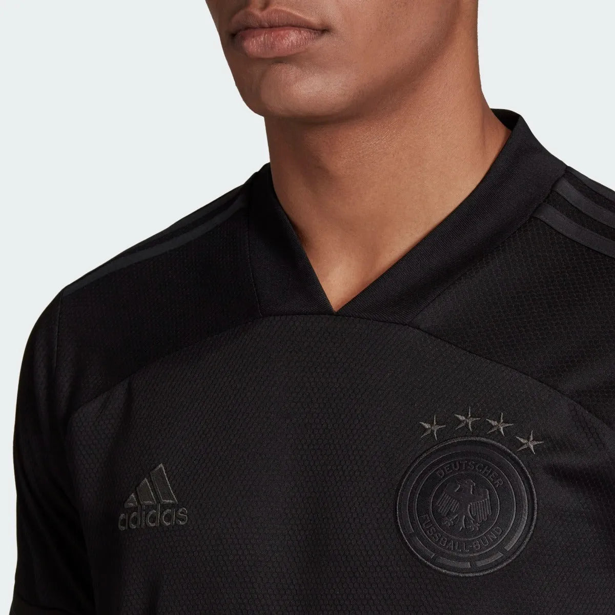 Adidas 2021-22 Germany Away Jersey - Black (Detail 1)