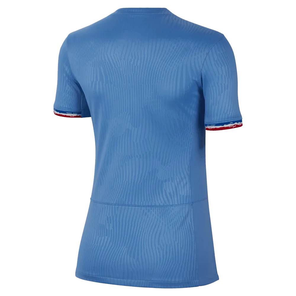 Nike 2023-24 France Women's Stadium Home Jersey (Back)