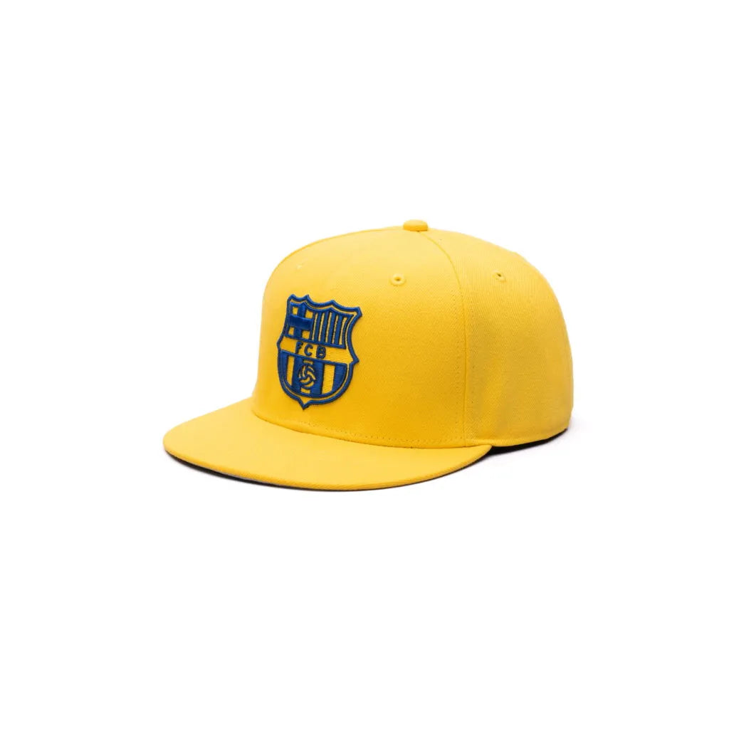 Fan Ink Collection Barcelona Retro Capsule Snapback Hat - Cyber Yellow