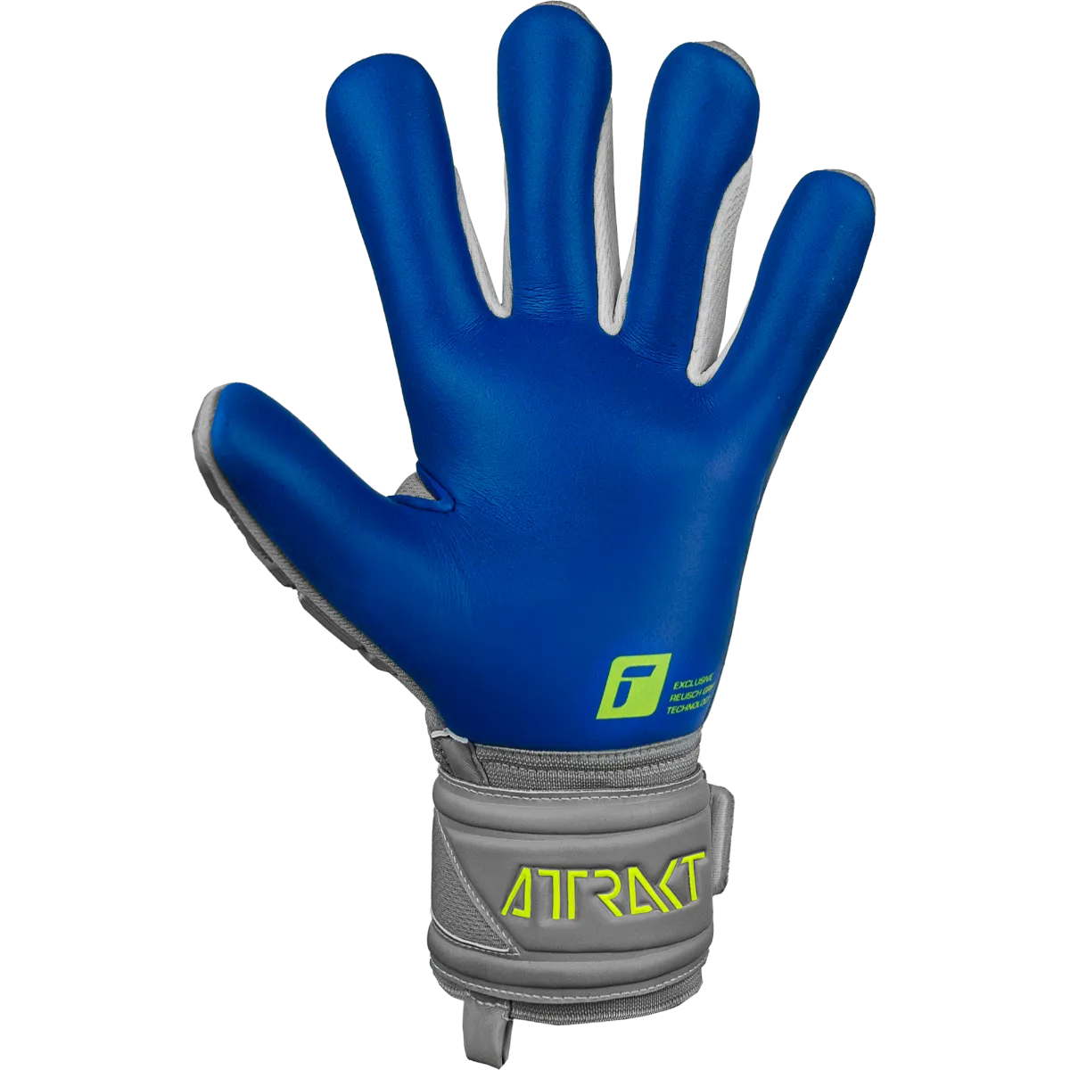 Reusch Attrakt Freegel Silver Finger Support - Grey-Yellow-Blue (Single - Inner)
