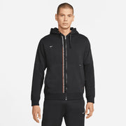 Nike FC 2022 Tribuna Full Zip Fleece Hoodie Black (Model - Front)