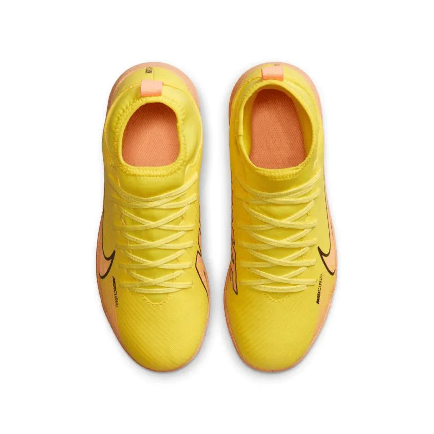 Nike Jr Superfly 9 Club Turf - Yellow Strike - Sunset Glow (Pair - Top)