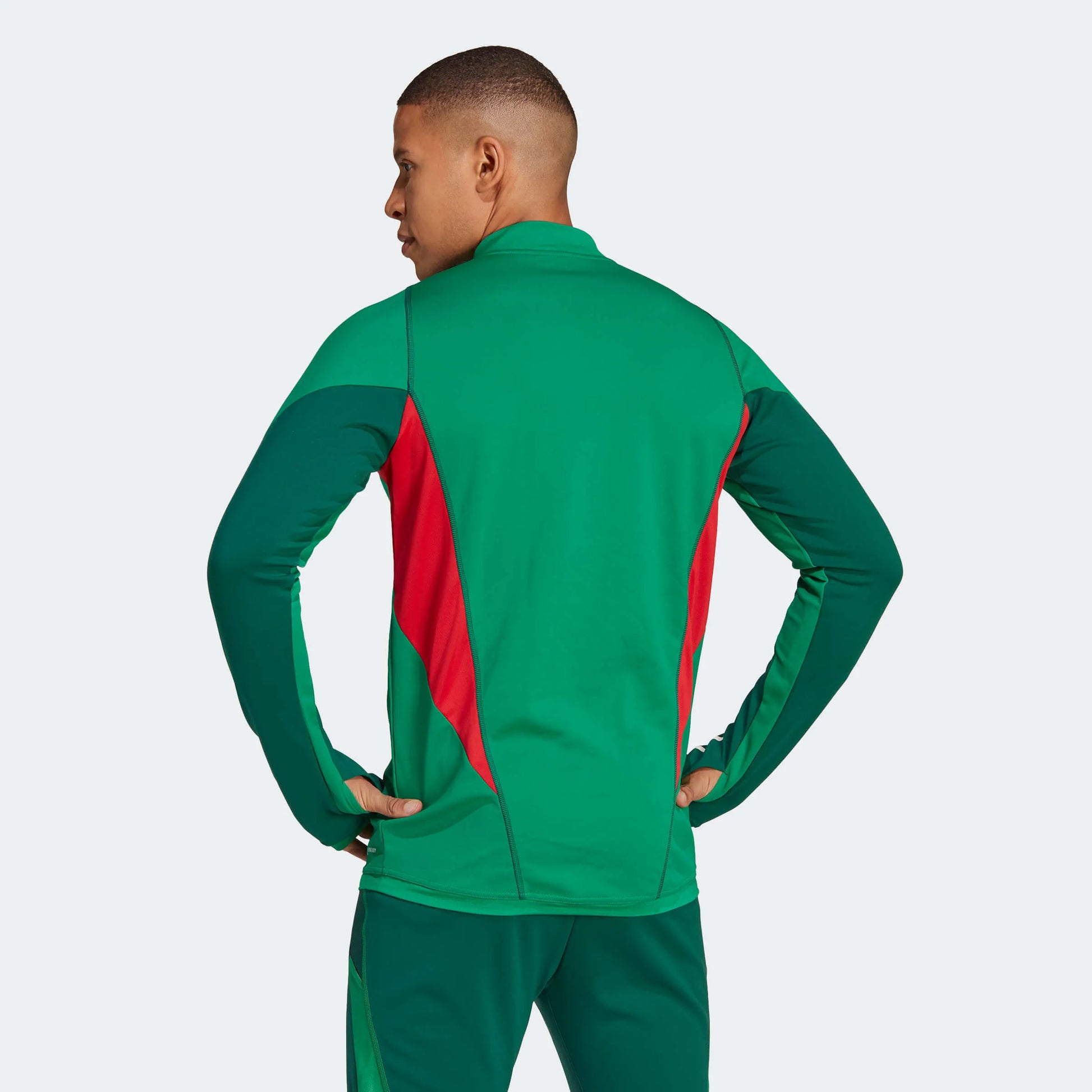 adidas 2022-23 Mexico Training Top Green (Model - Back)