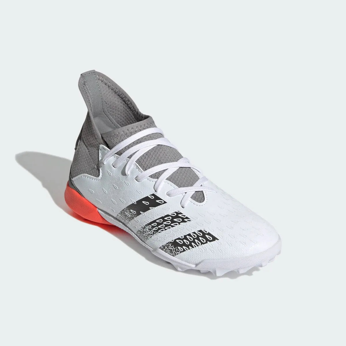 Adidas JR Predator Freak .3 TF - White-Iron Metallic (Diagonal 1)