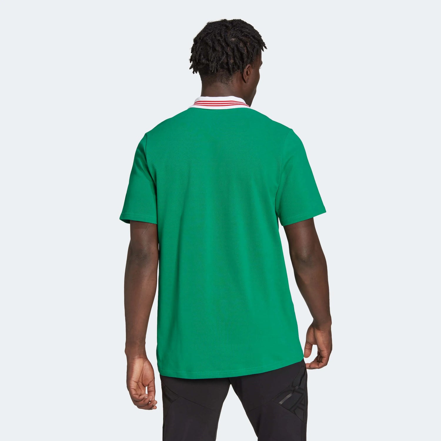 adidas 2022-23 Mexico DNA Polo Shirt - Vivid Green (Model - Back)