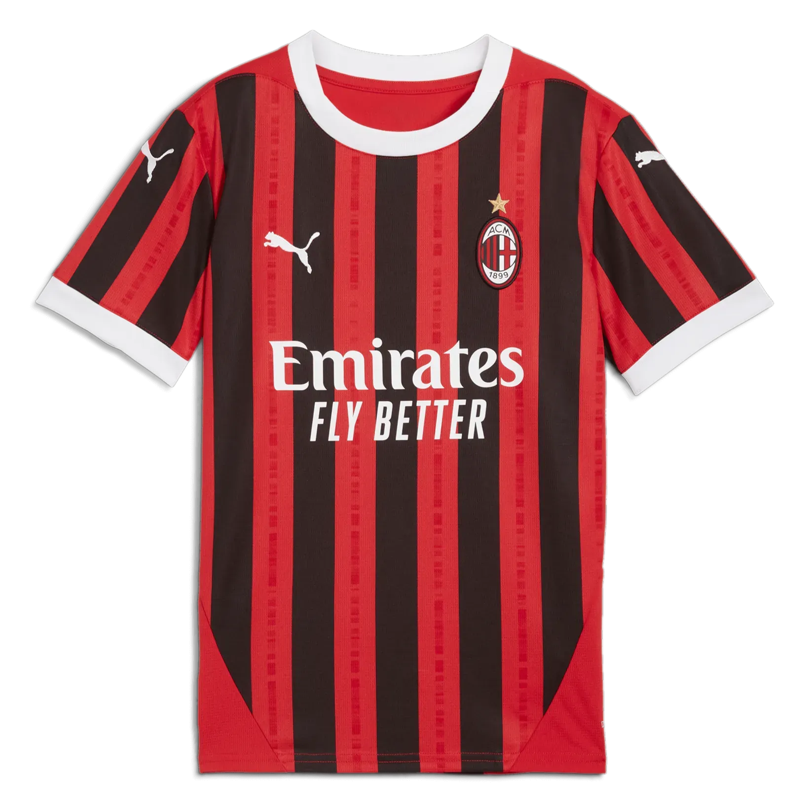 Puma 2024-25 AC Milian Youth Stadium Home Jersey (Front)