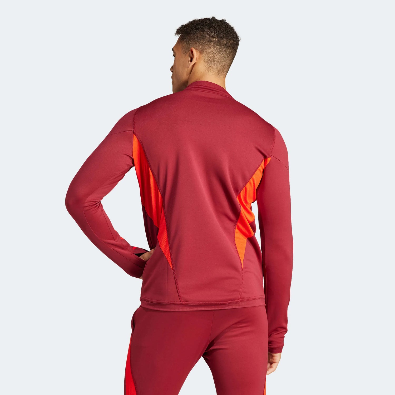 adidas 2023-24 Manchester United Men's EU Tiro 23 Training Top (Model - Back)