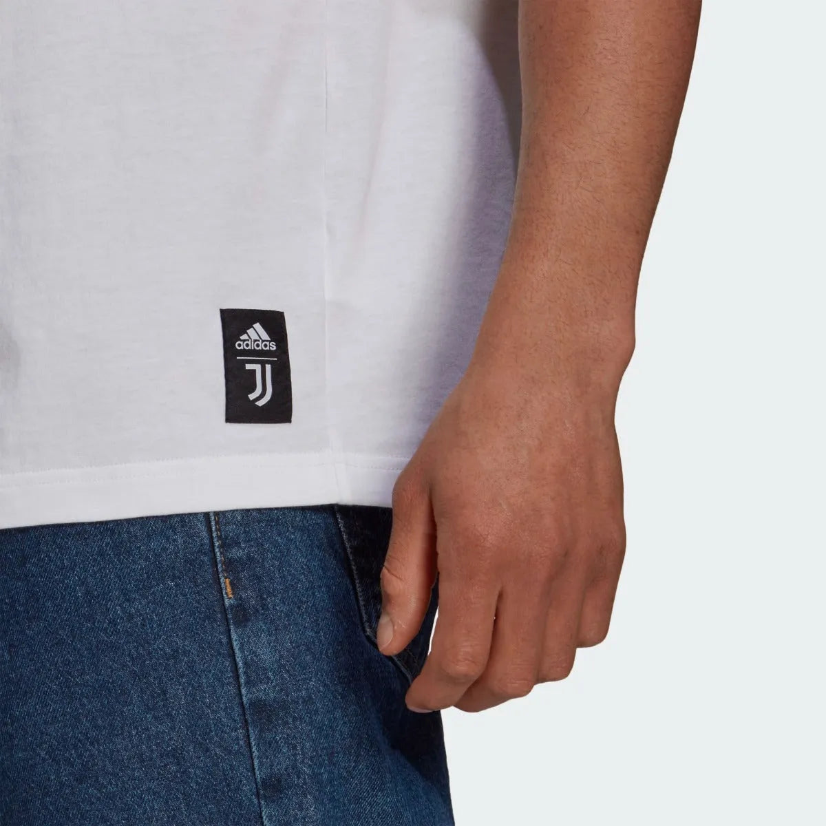 Adidas 2021-22 Juventus Tee - White-Black (Detail 2)