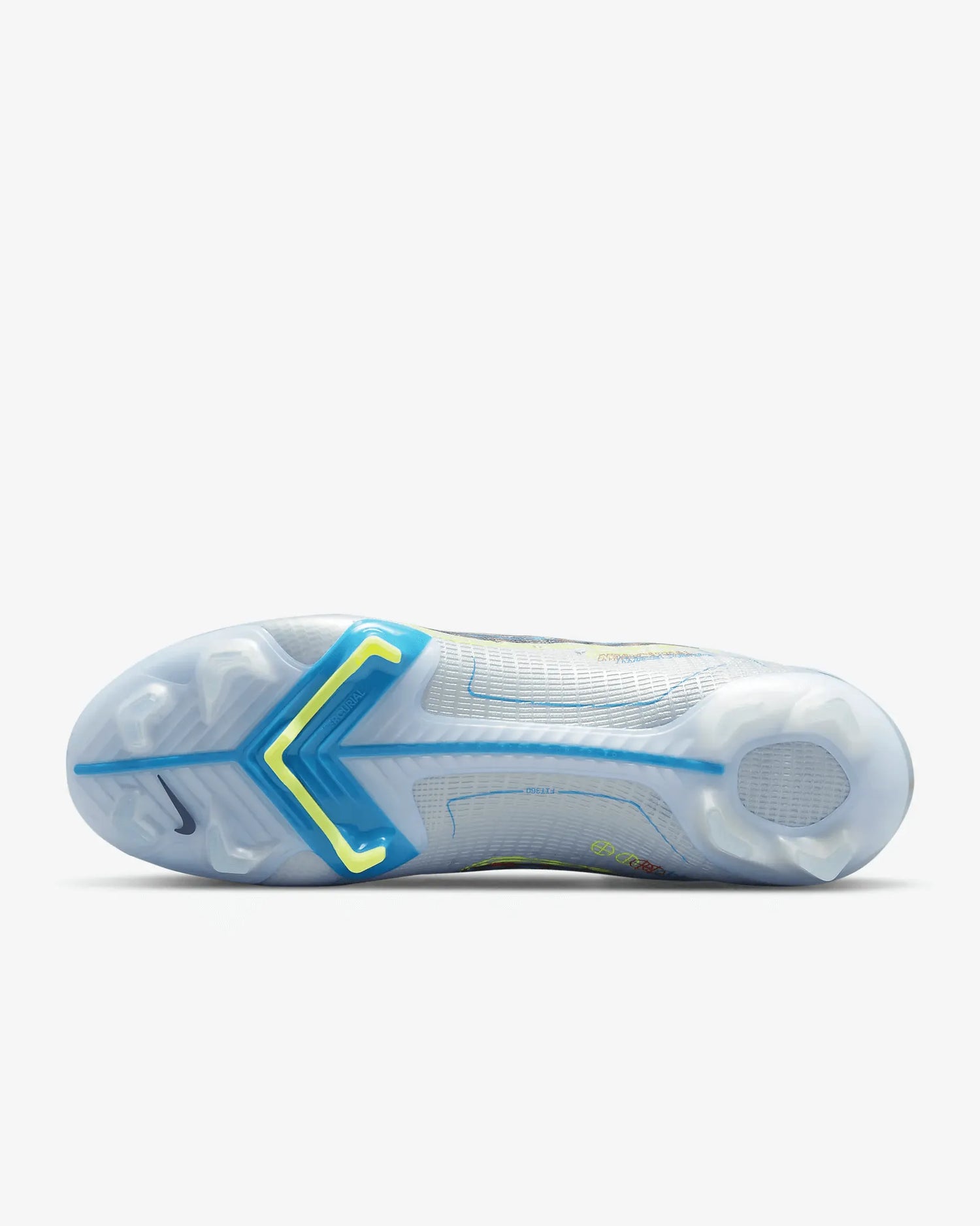 Nike Superfly 8 Elite FG - Grey-Blue (Bottom)