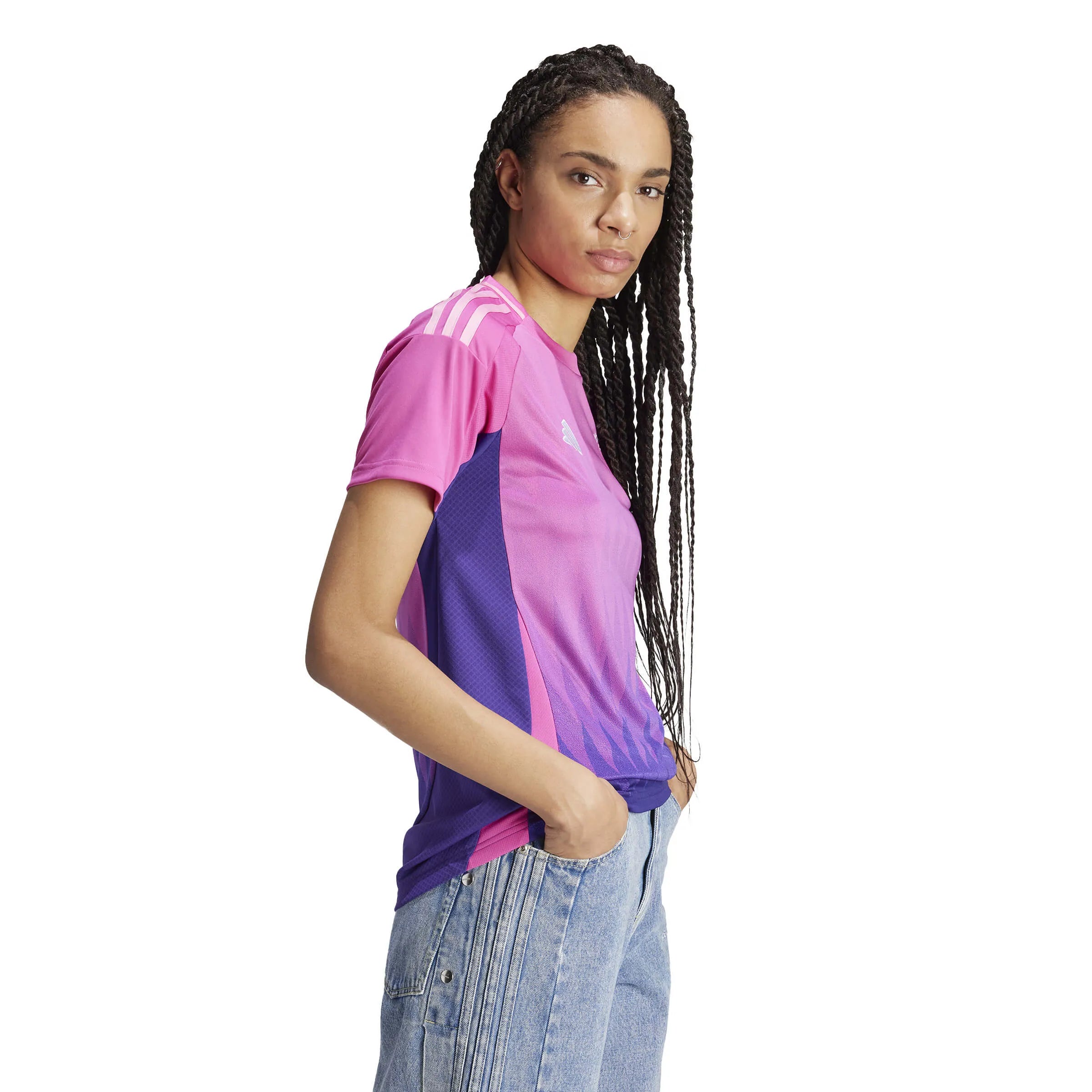 adidas 2024-25 Germany Women's Stadium Away Jersey (Model - Side)