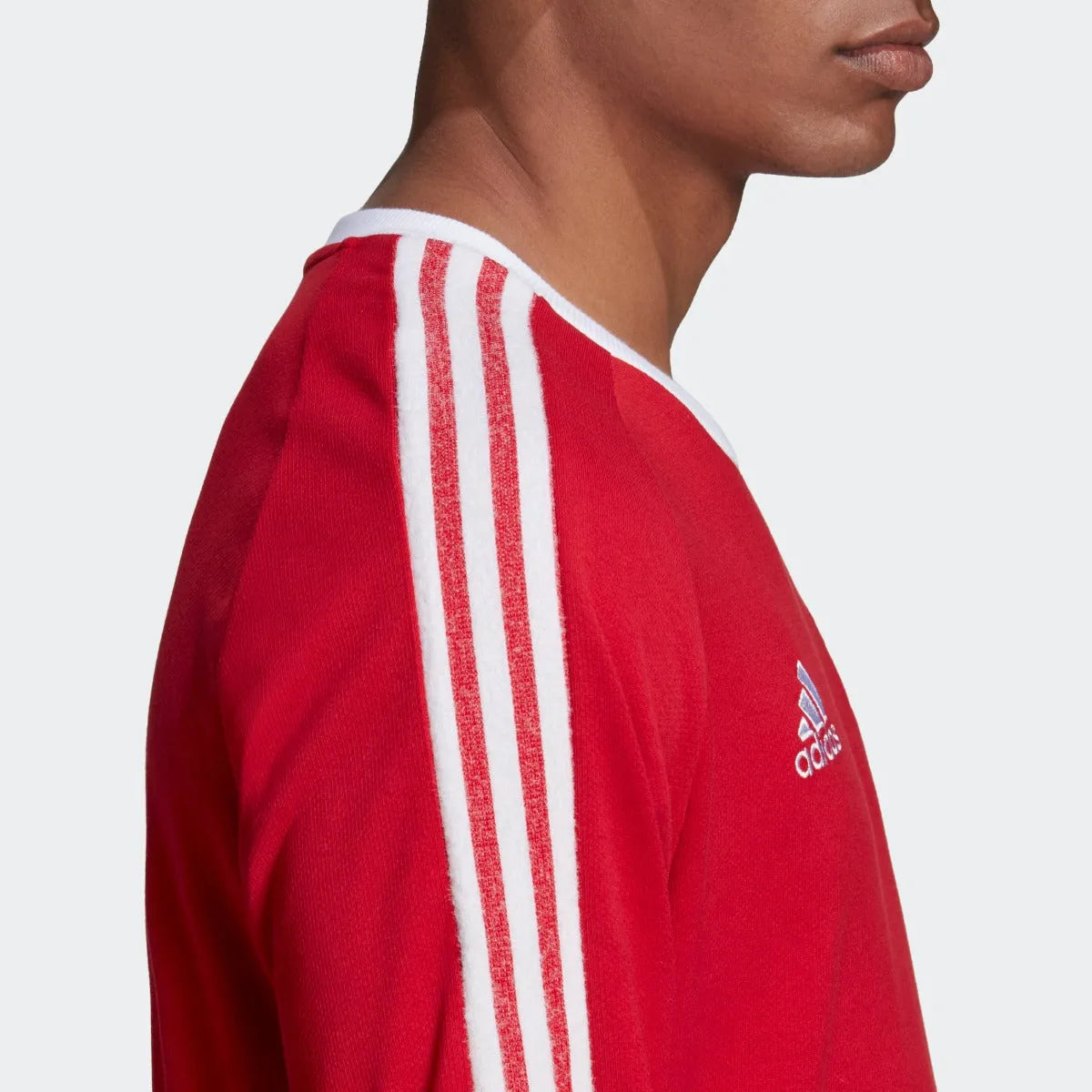 Adidas 2020-21 Manchester United Icons Long-Sleeve Tee - Red-White