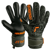 Reusch Attrakt Freegel Gold FS World Cup - Olive Green-Black-Orange (Pair)