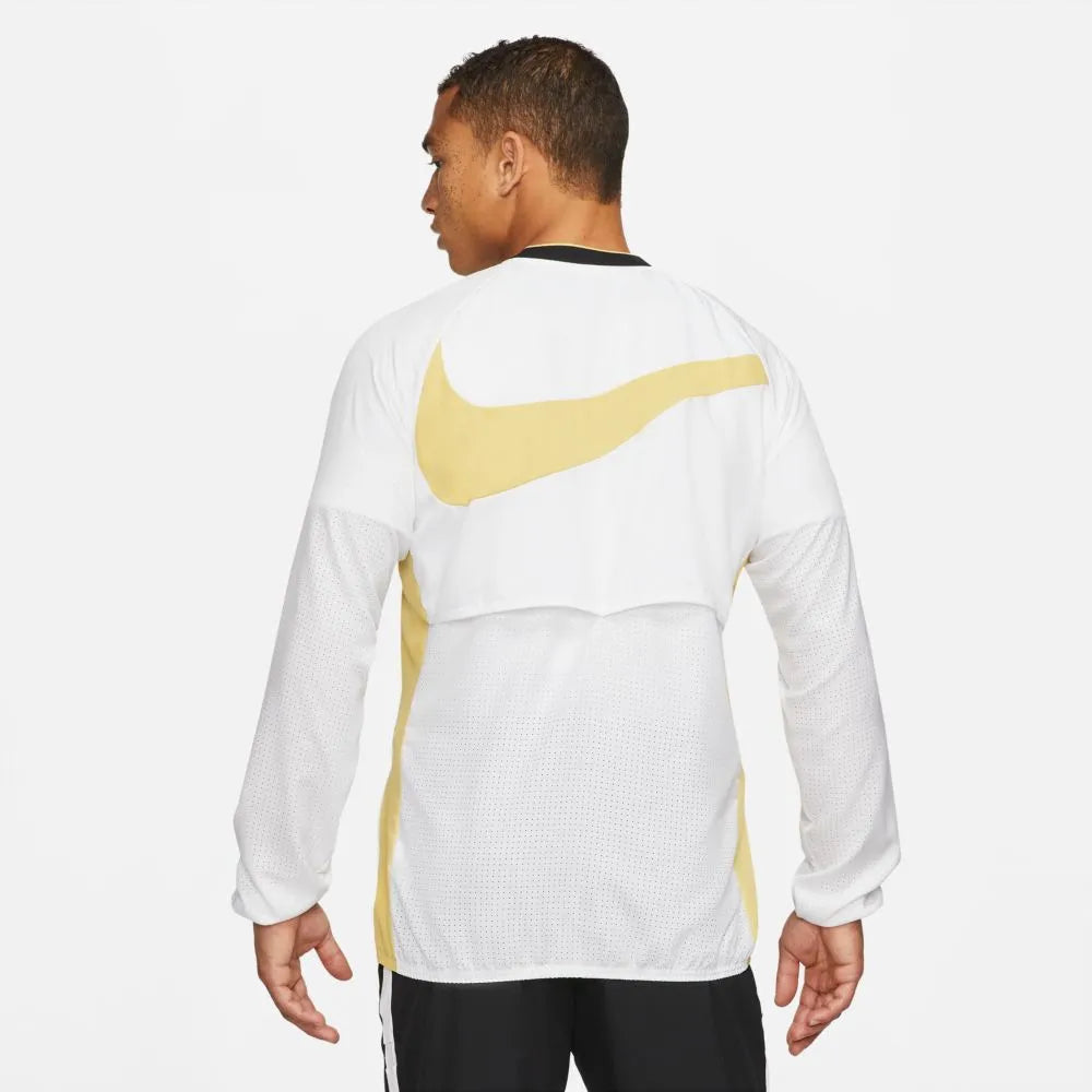 Nike Dry-Fit Academy AWF Jacket - White-Gold (Model - Back)