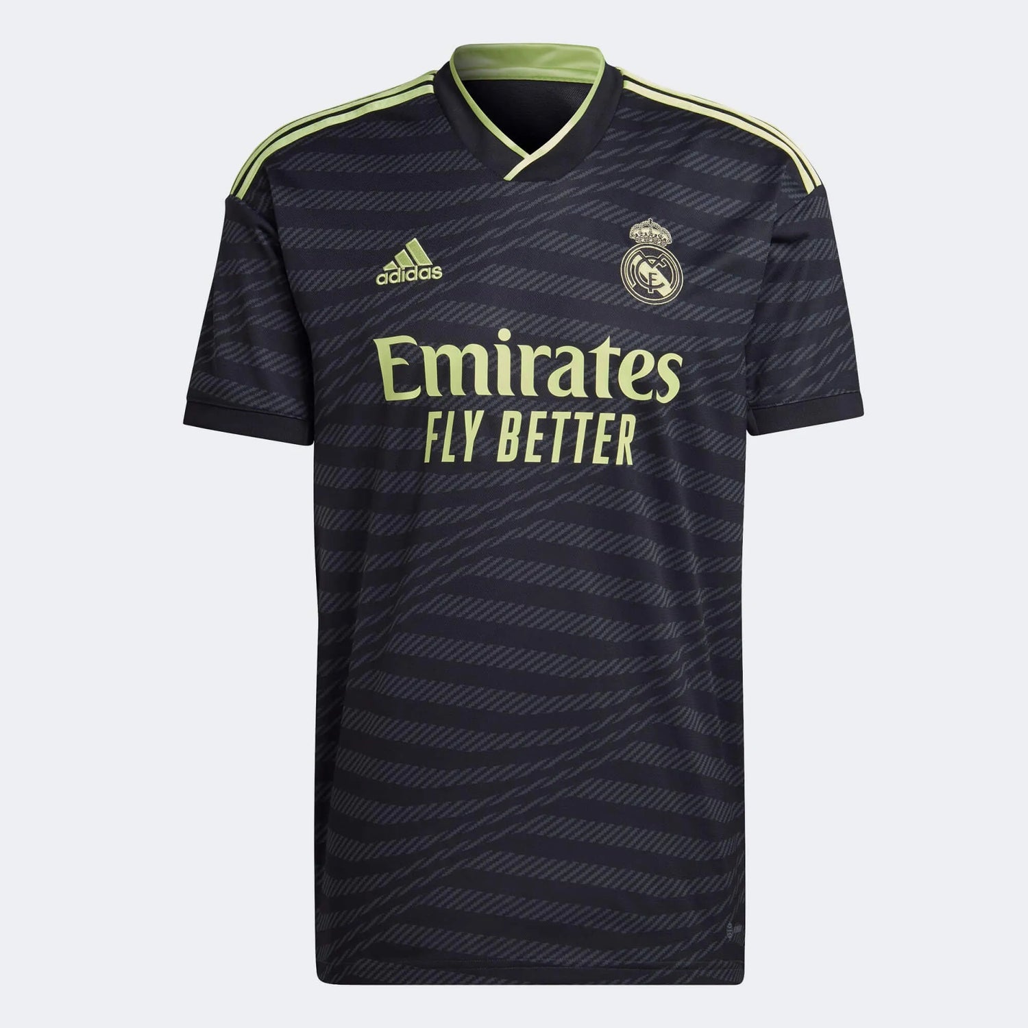adidas 2022-23 Real Madrid Third Jersey - Black (Front)