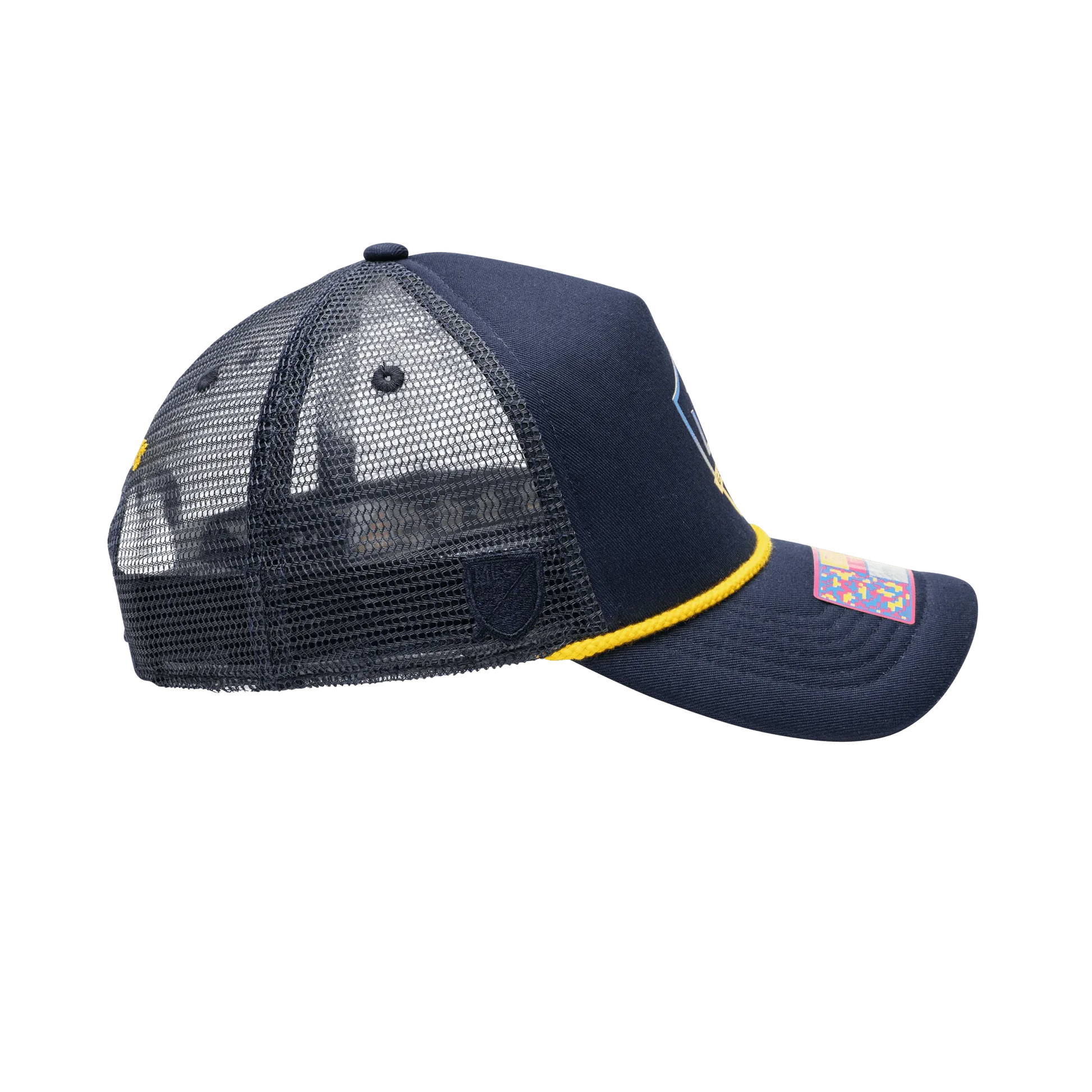 FI Collection LA Galaxy Atmosphere Trucker Hat (Side)