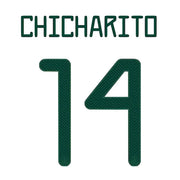 Mexico 2020/21 Away Chicharito #14 Jersey Name Set