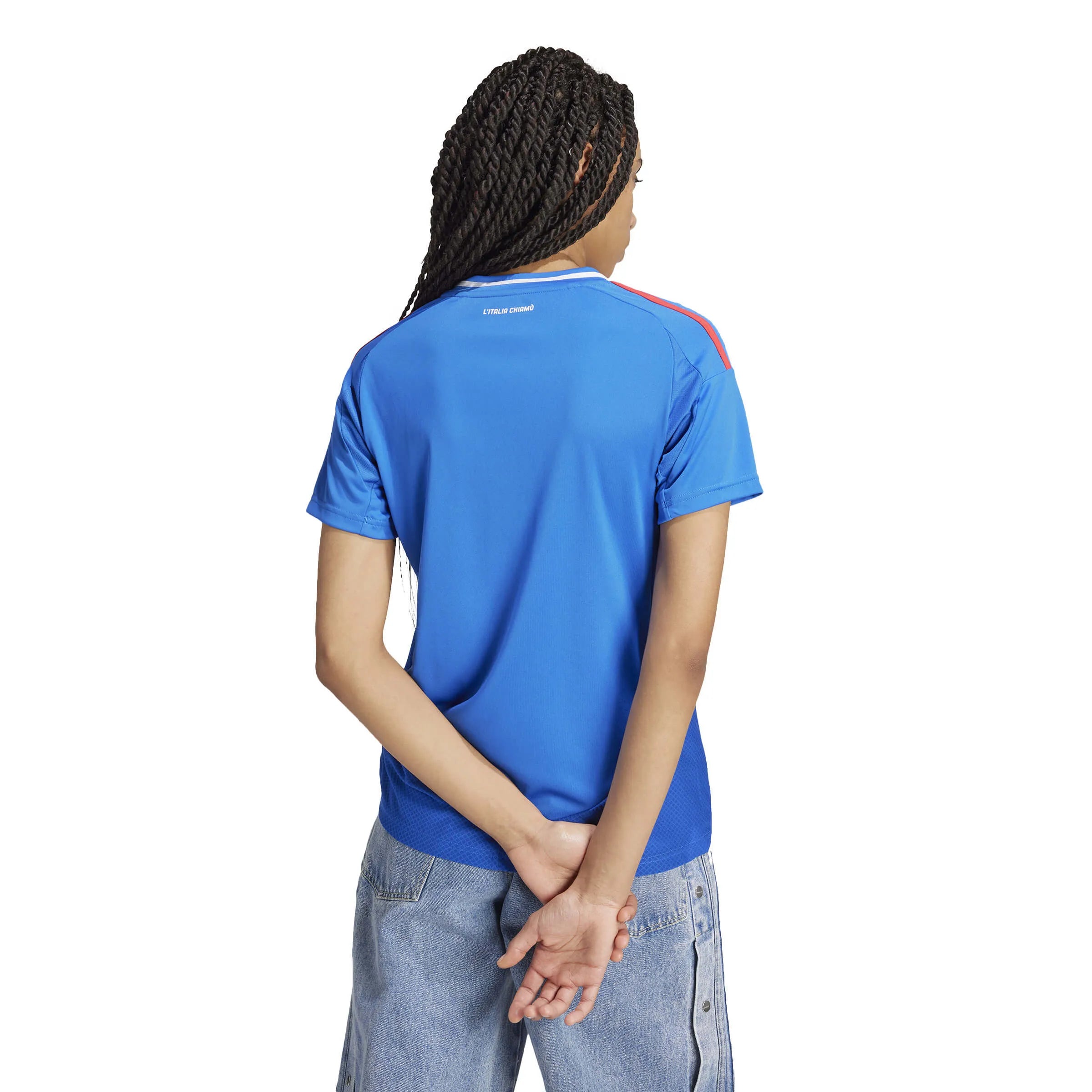 adidas 2024-25 Italy Women's Stadium Home Jersey (Model - Back)