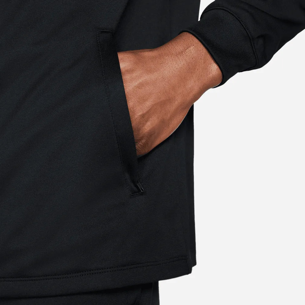 Nike 2022-23 Tottenham Strike Hooded Track Jacket - Black-Volt (Detail 3)