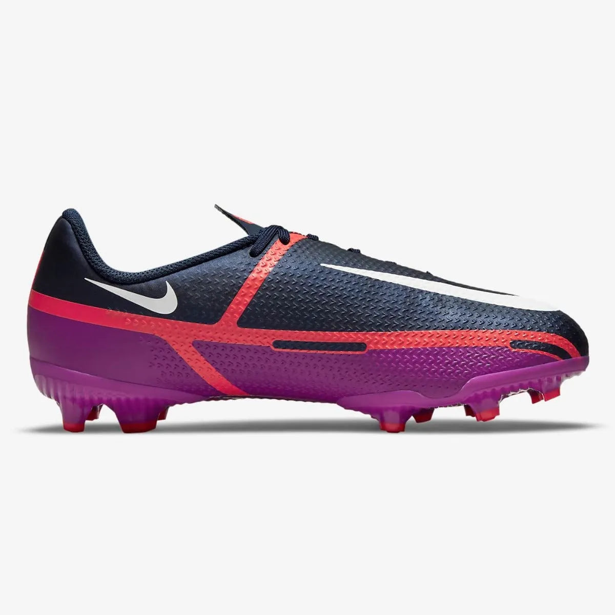 Nike JR Phantom GT2 Academy FG-MG - Navy-Purple-Crimson (Side 2)