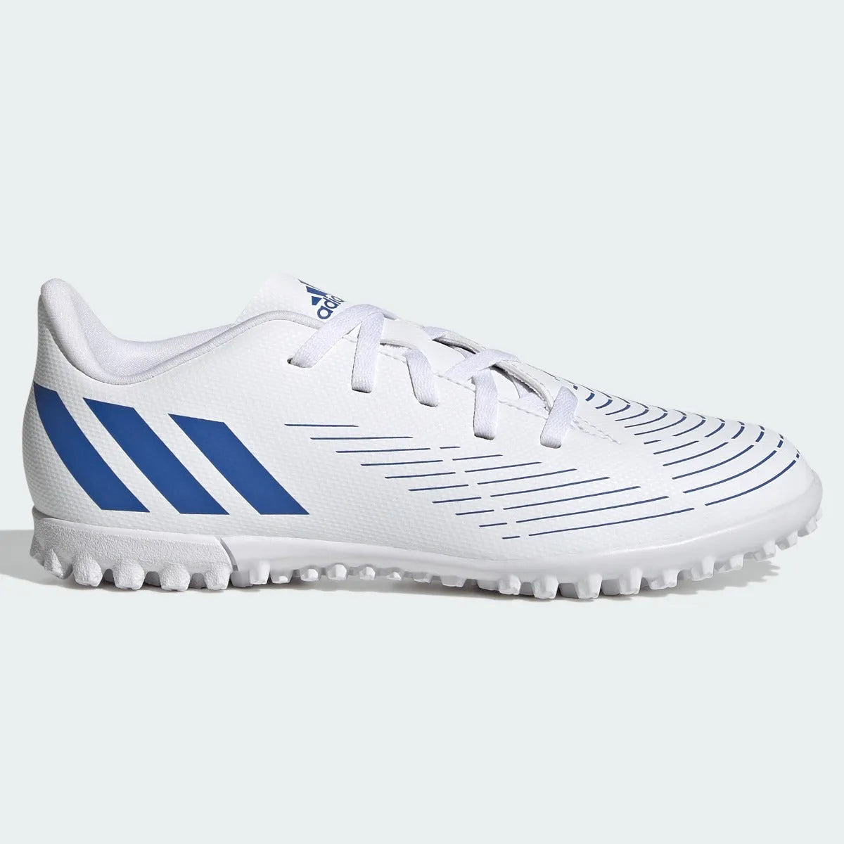 adidas Kids Predator Edge .4 Turf - White-Hi Res Blue (Side 1)
