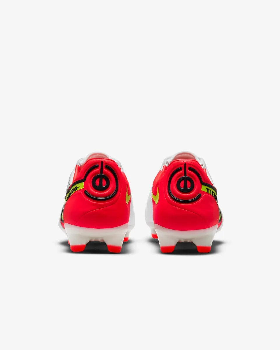 Nike Legend 9 Pro FG - White-Volt-Crimson (Pair - Back)