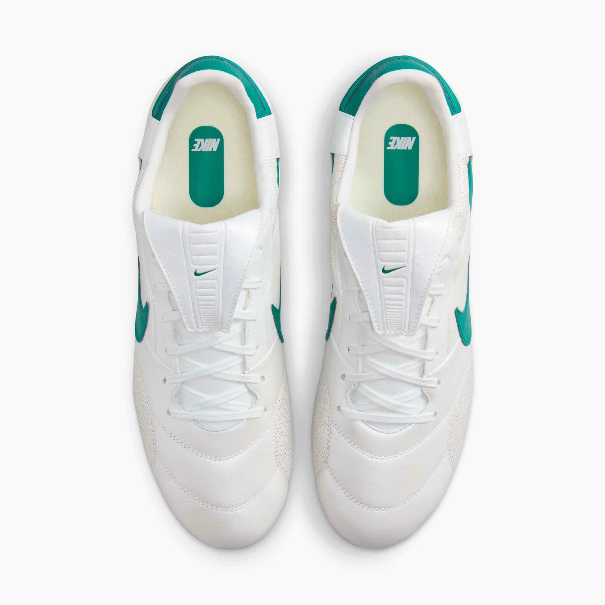 Nike Premier III FG Metallic Summit White-Mystic Green (Pair - Top)