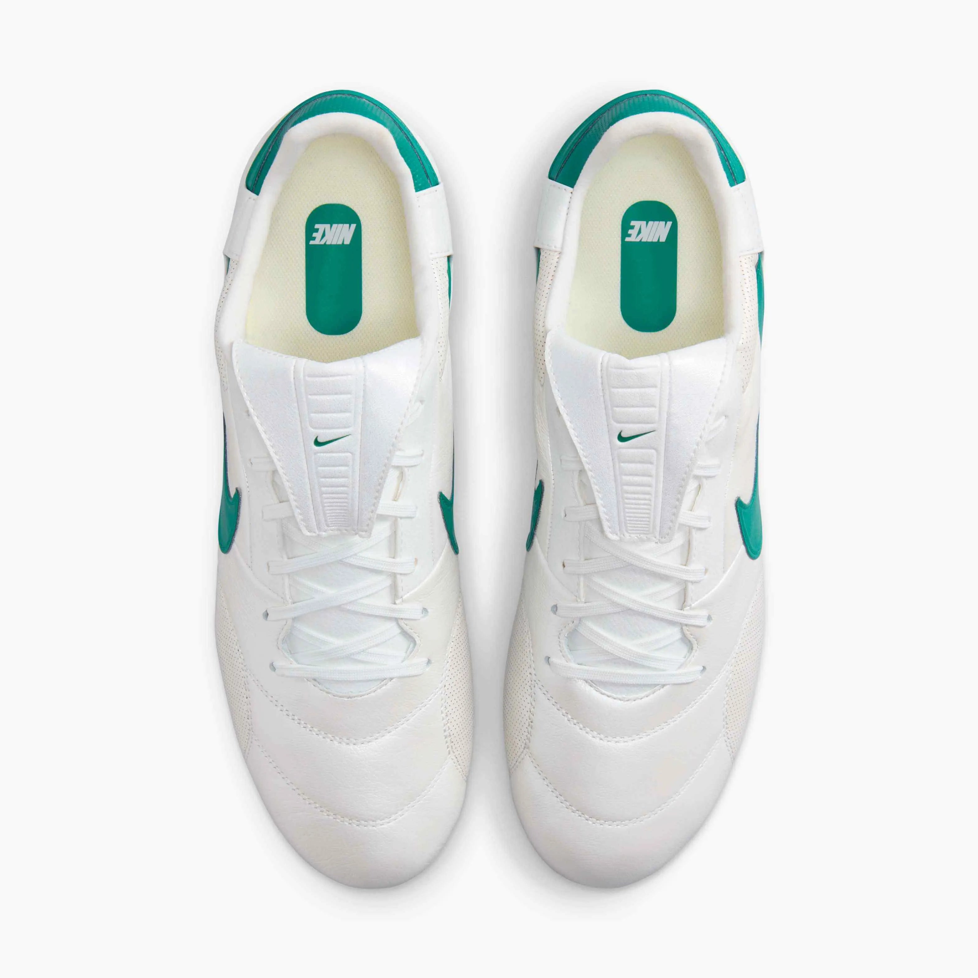 Nike Premier III FG Metallic Summit White-Mystic Green (Pair - Top)